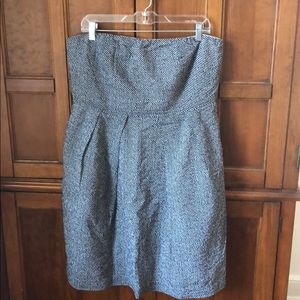 J. Crew Navy and White Polka Dot Dress | Size 14